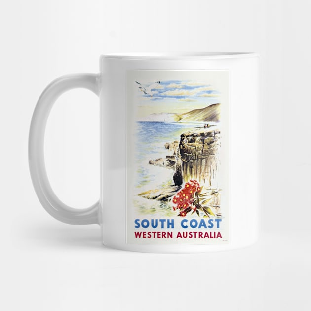 South Coast, Western Australia Vintage Poster by vintagetreasure